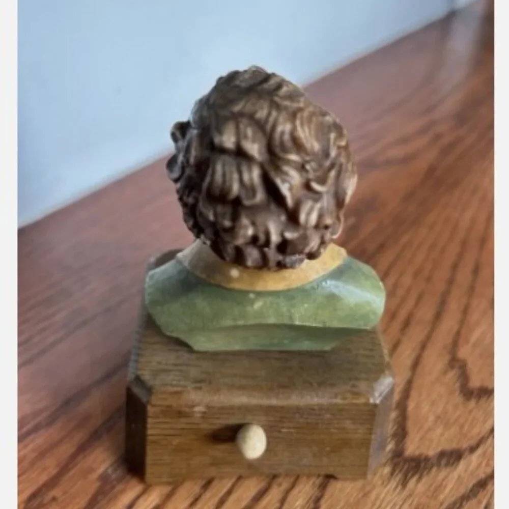 Vintage Toriart Schubert Bust Reuge Swiss Music Box The Trout - Works Perfect! - Picture 6 of 8